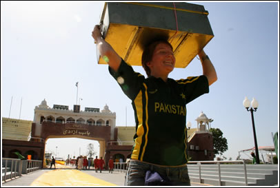 Core Friends Without Borders volunteer, Jocelyn Vaughan, rejoices after months of grueling work.